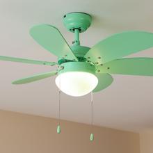 EnergySile Aero 3600 Vision Full Green Ventilateur de plafond de 50 W et 36” avec lampe, 3 vitesses, 6 pales réversibles et mode hiver-été. Facile à utiliser.