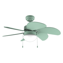 EnergySile Aero 3600 Vision Full Green Ventilateur de plafond de 50 W et 36” avec lampe, 3 vitesses, 6 pales réversibles et mode hiver-été. Facile à utiliser.