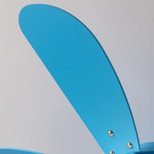 EnergySilence Aero 3599 Vision Full Blue Ventilador de techo de 50 W y 36” con lámpara, 3 velocidades, 6 aspas, modo winter-summer y uso sencillo.