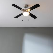 EnergySilence Aero 450 IronBlack 50 W, ventilador de teto 42” com luz, 3 velocidades, 4 pás e modo inverno-verão.