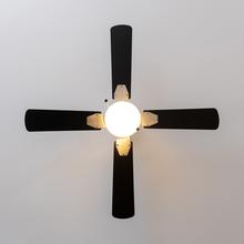 EnergySilence Aero 450 IronBlack Ventilador de techo de 50 W y 42” con luz , 3 velocidades, 4 aspas y modo winter-summer.