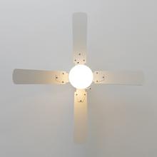 EnergySilence Aero 450 FullWhite Ventilatore da soffitto da 50 e W 42" con luce, 3 velocità, 4 pale e modalità inverno-estate.