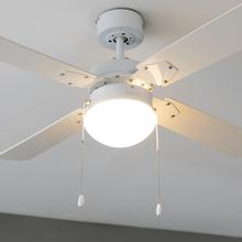 EnergySilence Aero 450 FullWhite 50 W, ventilador de teto 42” com luz, 3 velocidades, 4 pás e modo inverno-verão.