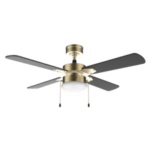 EnergySilence Aero 450 GoldBlack 50 W, ventilateur de plafond 42” avec lumière, 3 vitesses, 4 pales et mode hiver-été.