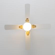 EnergySilence Aero 450 GoldWhite Ventilador de techo de 50 W y 42” con luz , 3 velocidades, 4 aspas y modo winter-summer.