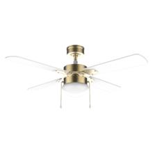 EnergySilence Aero 450 GoldWhite 50 W, ventilateur de plafond 42” avec lumière, 3 vitesses, 4 pales et mode hiver-été.