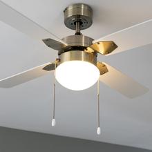 EnergySilence Aero 450 GoldWhite 50 W, ventilador de teto 42” com luz, 3 velocidades, 4 pás e modo inverno-verão.