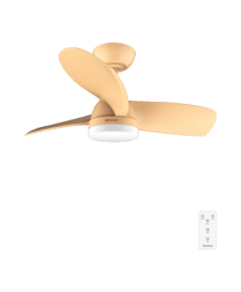 EnergySilence Aero 3050 Orange Ventilatore da soffitto da 35 W con motore DC e 36" con luce LED, telecomando, timer, 6 velocità e 3 pale.