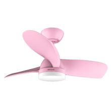 EnergySilence Aero 3050 Pink Ventilatore da soffitto da 35 W con motore DC e 36" con luce LED, telecomando, timer, 6 velocità e 3 pale.