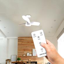 EnergySilence Aero 3050 White Ventilatore da soffitto da 35 W con motore DC e 36" con luce LED, telecomando, timer, 6 velocità e 3 pale.