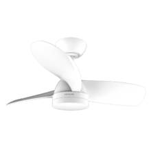 EnergySilence Aero 3050 White Ventilatore da soffitto da 35 W con motore DC e 36" con luce LED, telecomando, timer, 6 velocità e 3 pale.