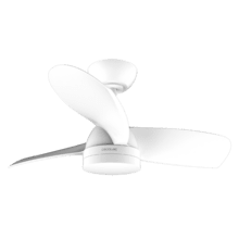 EnergySilence Aero 3050 White Ventilador de techo de 35 W con motor DC y 36” con luz LED, mando a distancia , temporizador, 6 velocidades y 3 aspas.