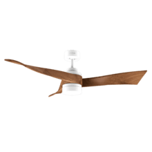 EnergySilence Aero 5280 DarkWood Ventilatore da soffitto, 40 W e 52” con motore DC, luce a LED da 18W, telecomando, timer e modalità winter-summer.