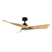 EnergySilence Aero 5285 WhiteWood Ventoinha de teto de 40 W e 52’’ com motor DC, luz LED de 18 W, controlo remoto, temporizador e modo Inverno/Verão.