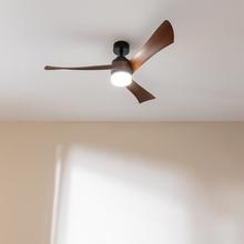 EnergySilence Aero 5285 DarkWood Ventilatore da soffitto, 40 W e 52” con motore DC, luce a LED da 18W, telecomando, timer e modalità winter-summer.