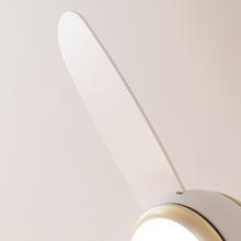 EnergySilence Aero 4265 GoldWhite Ventilateur de plafond de 65 W et 42” avec lampe LED de 18 W, télécommande, minuterie programmable, 3 vitesses et 3 pales.