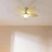 EnergySilence Aero 4260 Full SunLight Deckenventilator 40 W, DC-Motor und 42" mit LED-Licht, Fernbedienung, Timer, 6 Geschwindigkeiten und 5 umkehrbaren Flügeln.