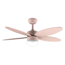 EnergySilence Aero 4260 Full Orange Ventilatore da soffitto, 40 W con motore DC e 42”, luce LED, telecomando, timer, 6 velocità e 5 pale reversibili.