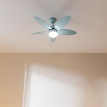 EnergySilence Aero 4260 Full Sky Ventilateur de plafond de 40 W et 42” avec un moteur DC, une lampe LED, une télécommande sans fil, une minuterie, 6 vitesses et 5 pales réversibles.