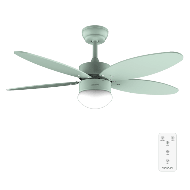 Ventilador de Techo CECOTEC EnergySilence Aero 4260 Full Mint con mando a distancia y luz LED