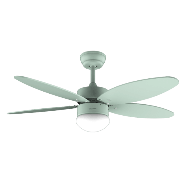 EnergySilence Aero 4260 Full Mint Ventilateur de plafond de 40 W et 42” avec un moteur DC, une lampe LED, une télécommande sans fil, une minuterie, 6 vitesses et 5 pales réversibles.