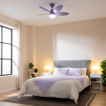 EnergySilence Aero 4260 Full Purple Deckenventilator 40 W, DC-Motor und 42" mit LED-Licht, Fernbedienung, Timer, 6 Geschwindigkeiten und 5 umkehrbaren Flügeln.