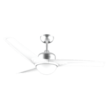 EnergySilence Aero 560 IronWhite Ventilador de techo de 60W y 52” con luz LED de 18W, mando a distancia , temporizador programable , 3 velocidades a seleccionar y 3 aspas