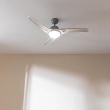 EnergySilence Aero 560 IronWhite Ventilatore da soffitto da 60W, 52" con luce LED 18W, telecomando, timer programmabile, 3 velocità selezionabili e 3 pale