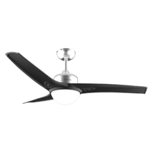 EnergySilence Aero 560 IronBlack Ventilador de techo de 60W y 52” con luz LED de 18W, mando a distancia , temporizador programable , 3 velocidades a seleccionar y 3 aspas