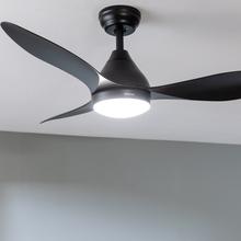 EnergySilence Aero 5200 Black Ventilatore da soffitto da 62 W e 48” con luce, 3 velocità.