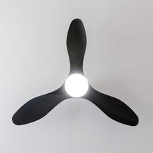 EnergySilence Aero 5200 Black Ventilateur de plafond de 62 W et 48” avec lampe, 3 vitesses, minuterie et mode Hiver-Été.