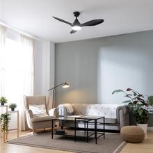 EnergySilence Aero 5200 Black Ventilateur de plafond de 62 W et 48” avec lampe, 3 vitesses, minuterie et mode Hiver-Été.