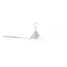 EnergySilence Aero 5200 White Ventilatore da soffitto da 62 W e 48” con luce, 3 velocità e timer.