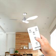 EnergySilence Aero 5200 White Ventilatore da soffitto da 62 W e 48” con luce, 3 velocità e timer.