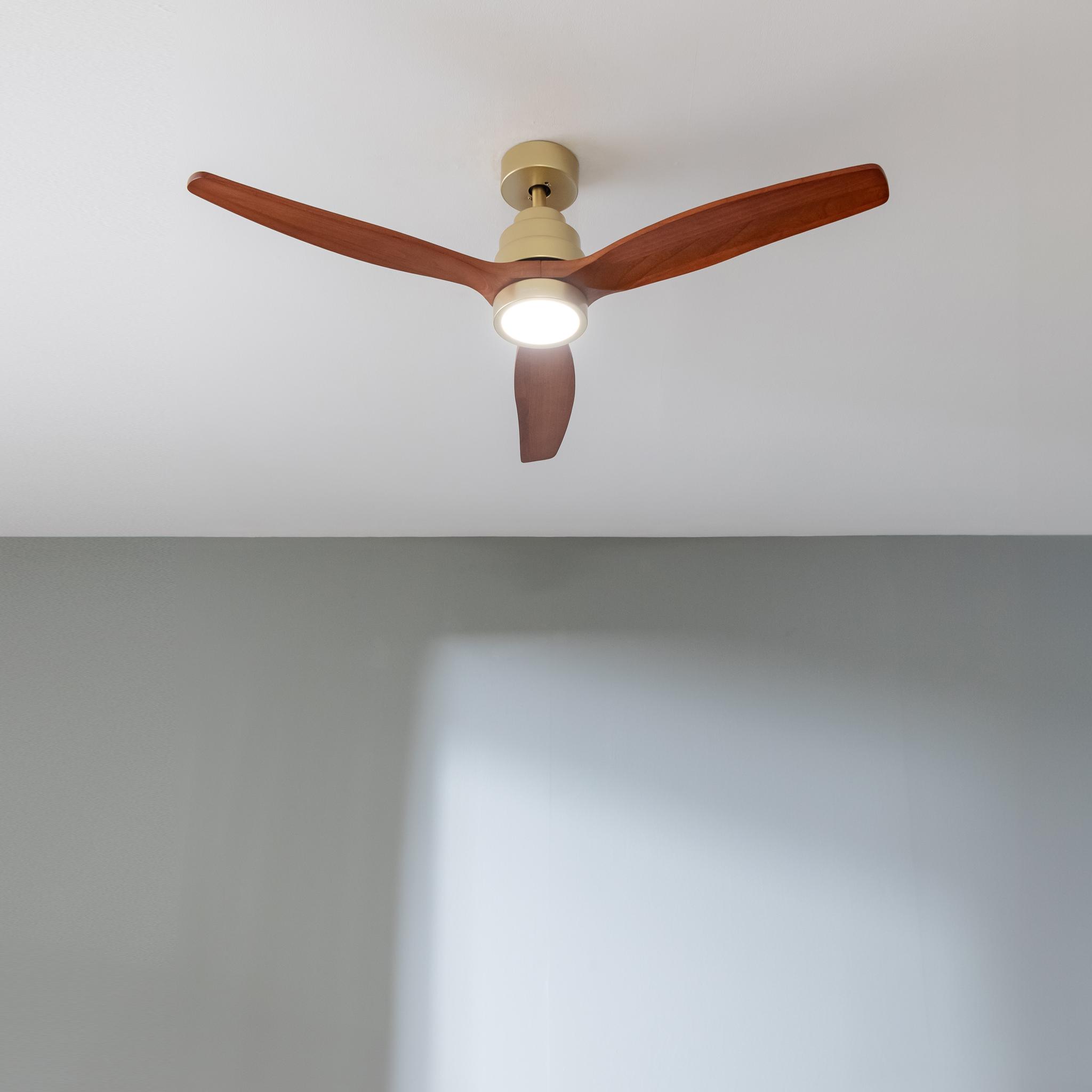 Ventilateur De Plafond Cecotec EnergySilence Aero 5290 Golden Pro 52" - Moteur DC Et LED - 35W