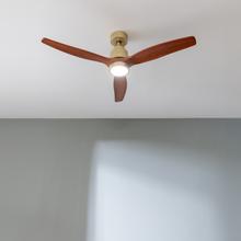 EnergySilence Aero 5295 GoldBlack Ventilatore da soffitto da 35 W con motore DC e 52" con luce LED da 18W, telecomando, timer, 6 velocità.