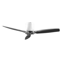 EnergySilence Aero 5285 WhiteTransparent Ventoinha de teto de 40 W e 52’’ com controlo remoto, controlo por Wi-Fi e controlo remoto, proteção IP44 6 velocidades, 3 pás e modo Inverno/Verão e temporizador até 8 h.