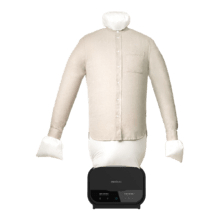 IronHero 1200 Mannequin Dry Mannequin de séchage et de repassage pour tous types de vêtements avec 1200 W, commande tactile et minuterie.