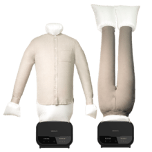 IronHero 1200 Mannequin Dry Mannequin de séchage et de repassage pour tous types de vêtements avec 1200 W, commande tactile et minuterie.