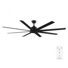 EnergySilence Aero 7200 Pro Ventilador de techo con motor DC de 40 W y 72 pulgadas, 6 velocidades, 8 aspas, temporizador hasta 4 horas, control remoto, modo winter/summer.
