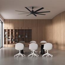 EnergySilence Aero 7200 Pro Ventilador de techo con motor DC de 40 W y 72 pulgadas, 6 velocidades, 8 aspas, temporizador hasta 4 horas, control remoto, modo winter/summer.