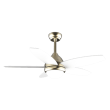 EnergySilence Aero 4200 GoldLightWood Ventilador de techo de 53W y 42” con luz LED de 15W, 3 tonalidades seleccionables, mando a distancia , temporizador seleccionable, 3 velocidades y 5 aspas.