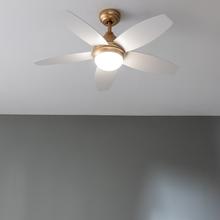 EnergySilence Aero 4200 WhiteWood Ventilateur de plafond de 53 W et 42" avec lampe LED de 15 W, 3 teintes sélectionnables, télécommande, minuterie sélectionnable, 3 vitesses et 5 pales.