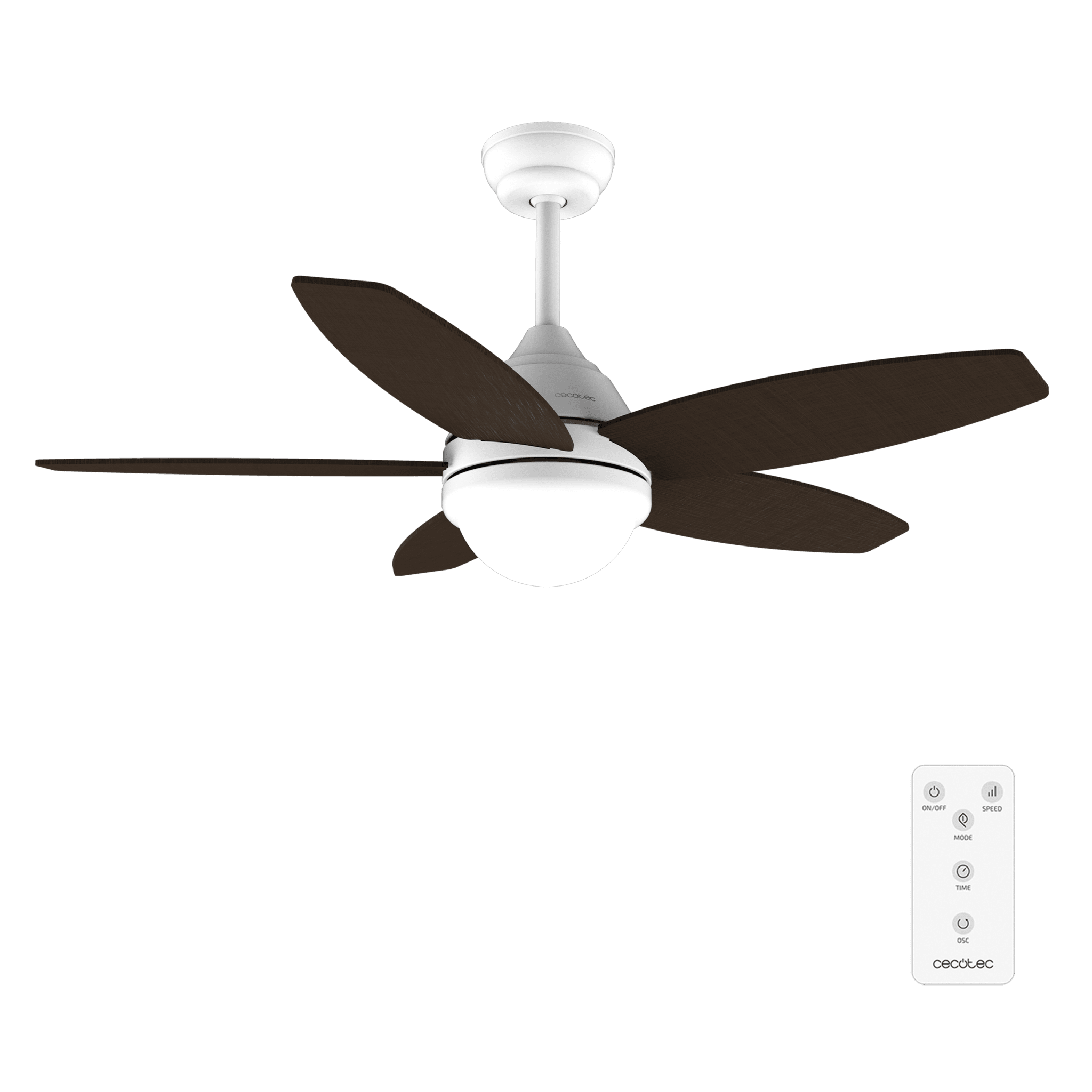 Ventilatore Da Soffitto Cecotec EnergySilence Aero 4260 Sky - 42", Motore DC, Luce LED, Telecomando