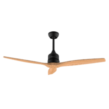 EnergySilence Aero 5270 Black&WhiteWood Ventilatore da soffitto, 40 W e 52” con motore DC, telecomando, timer, doppia altezza e modalità winter-summer.