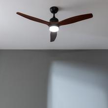 EnergySilence Aero 5275 DarkWood Ventilatore da soffitto da 40W e 52" con motore DC, telecomando, luce LED a doppia altezza, timer, modalità inverno-estate.