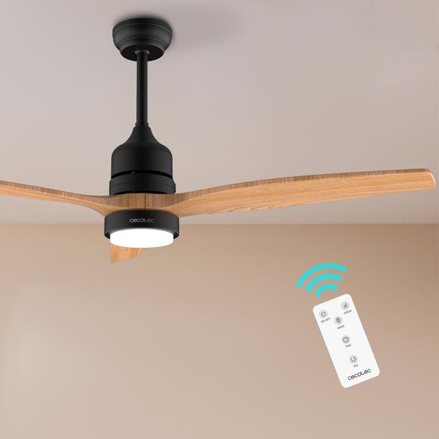 Ventilateur De Plafond Faro Barcelona Alo Noir – 152cm – LED Télécommande – Éco