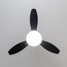 EnergySilence 4800 Light GoldBlack Ventilatore da soffitto da 35 W con motore DC e 48" con luce LED, telecomando, timer, 6 velocità e 3 pale.