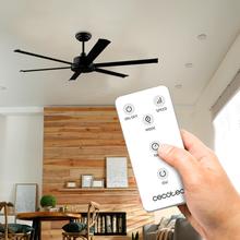 EnergySilence Aero 10000 Pro Ventilatore da soffitto con motore DC da 80W e 100", llecomando, altezza regolabile, timer programmabile fino a 8 ore, 6 pale, 6 velocità, modalità inverno-estate.