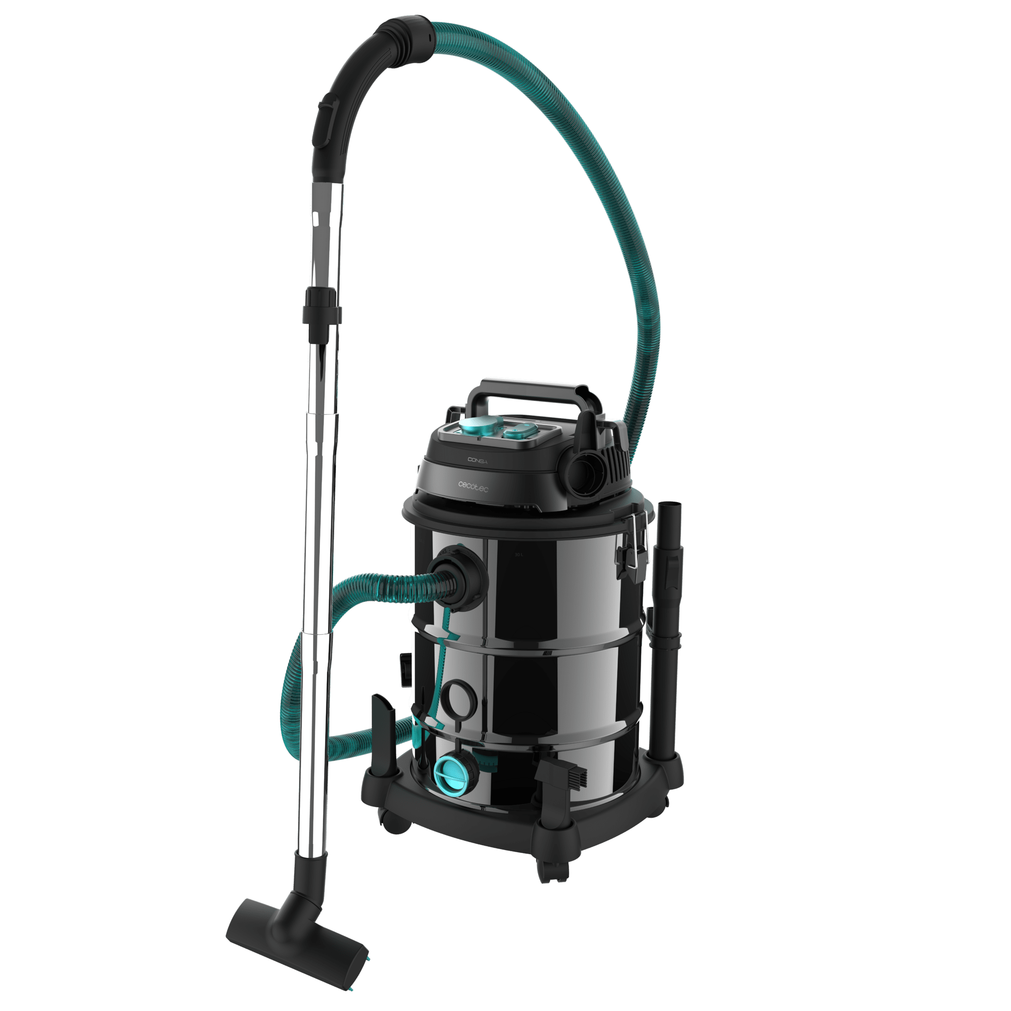 Conga Rockstar Wet & Dry Steel Pro Tool Aspiratore per solidi e liquidi  Cecotec